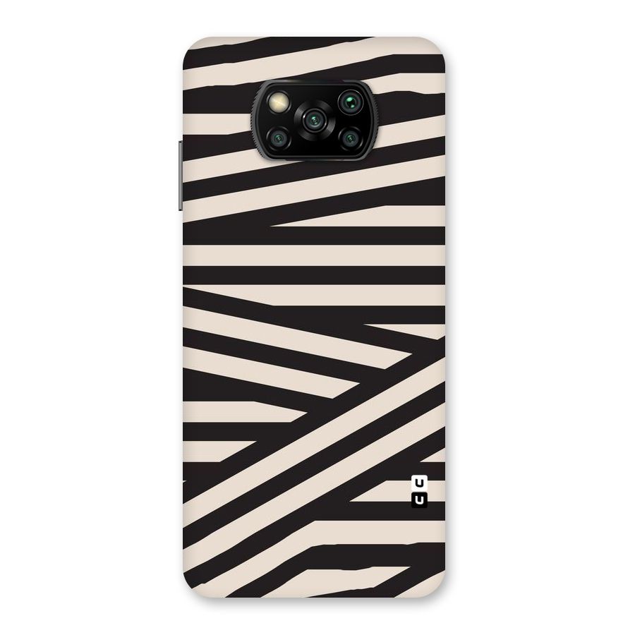 Monochrome Lines Back Case for Poco X3