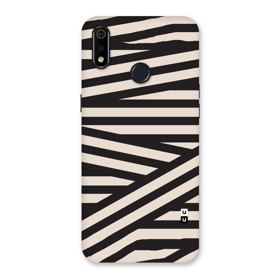 Monochrome Lines Back Case for Realme 3i