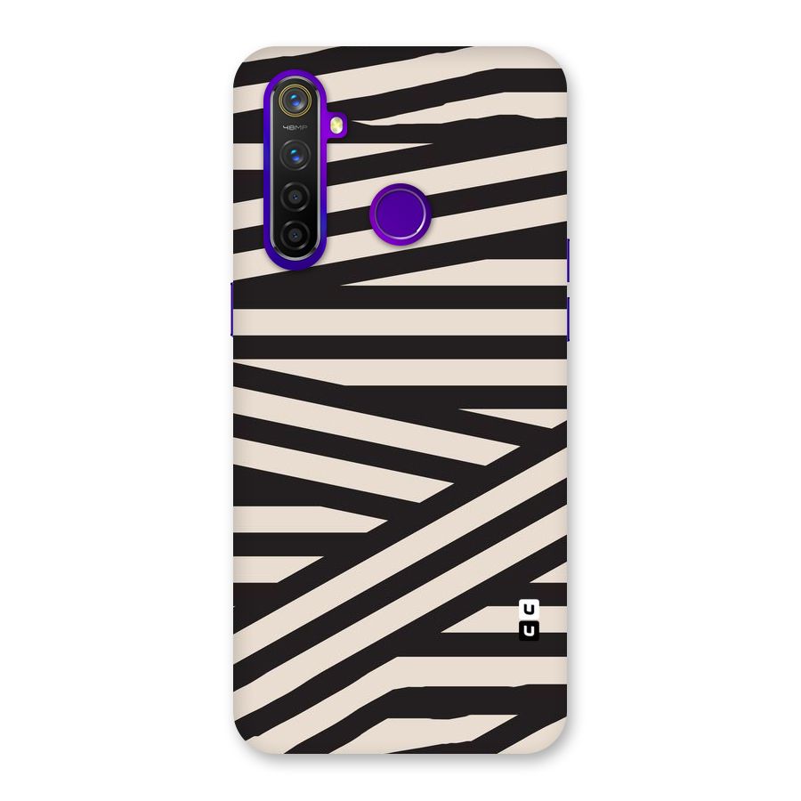 Monochrome Lines Back Case for Realme 5 Pro