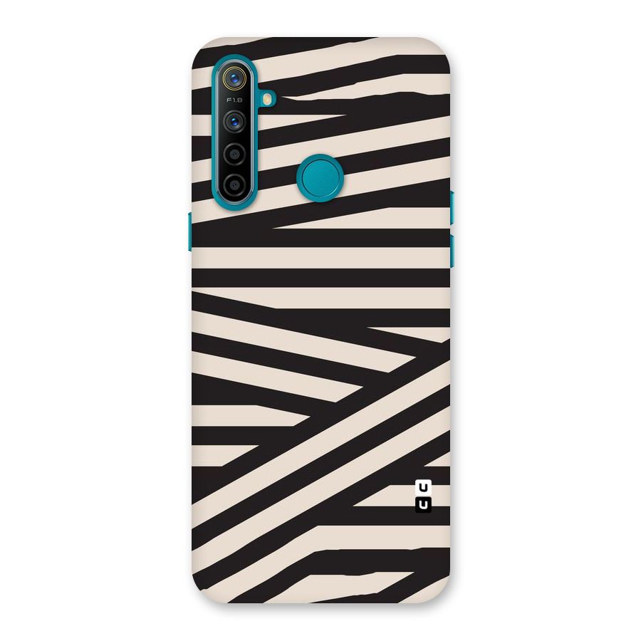 Monochrome Lines Back Case for Realme 5i