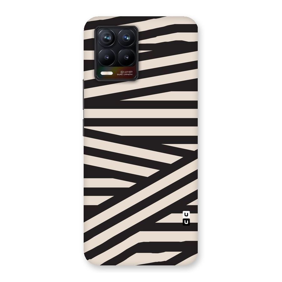 Monochrome Lines Back Case for Realme 8
