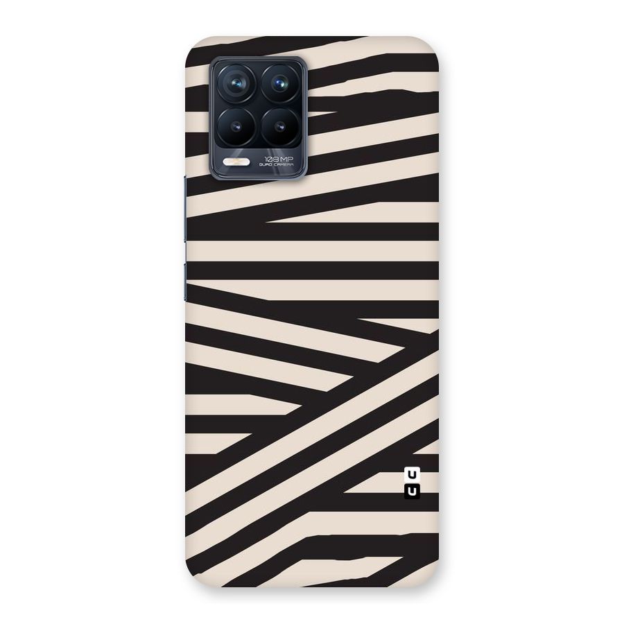 Monochrome Lines Back Case for Realme 8 Pro