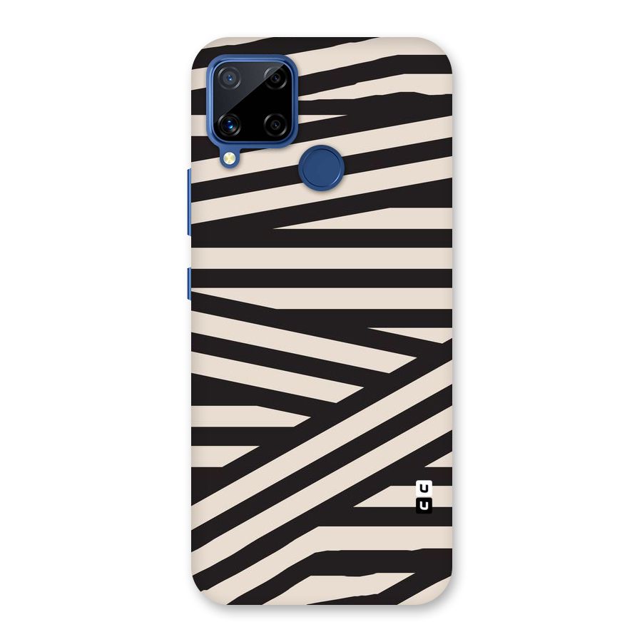Monochrome Lines Back Case for Realme C15