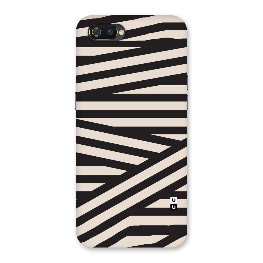Monochrome Lines Back Case for Realme C2