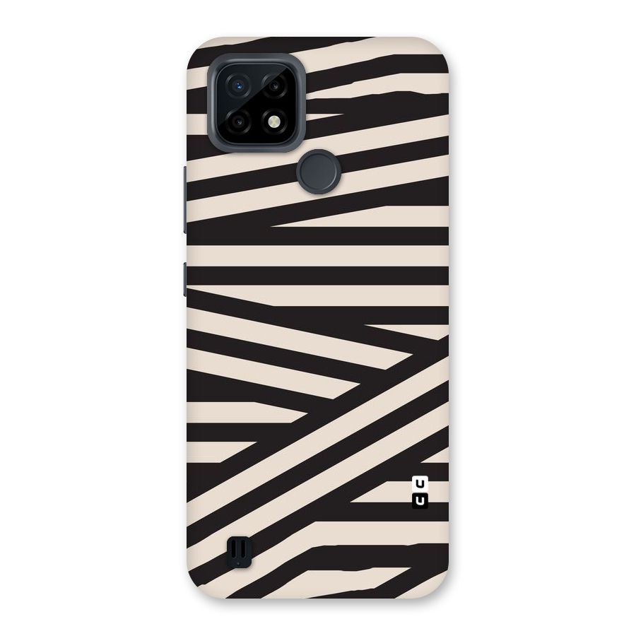 Monochrome Lines Back Case for Realme C21