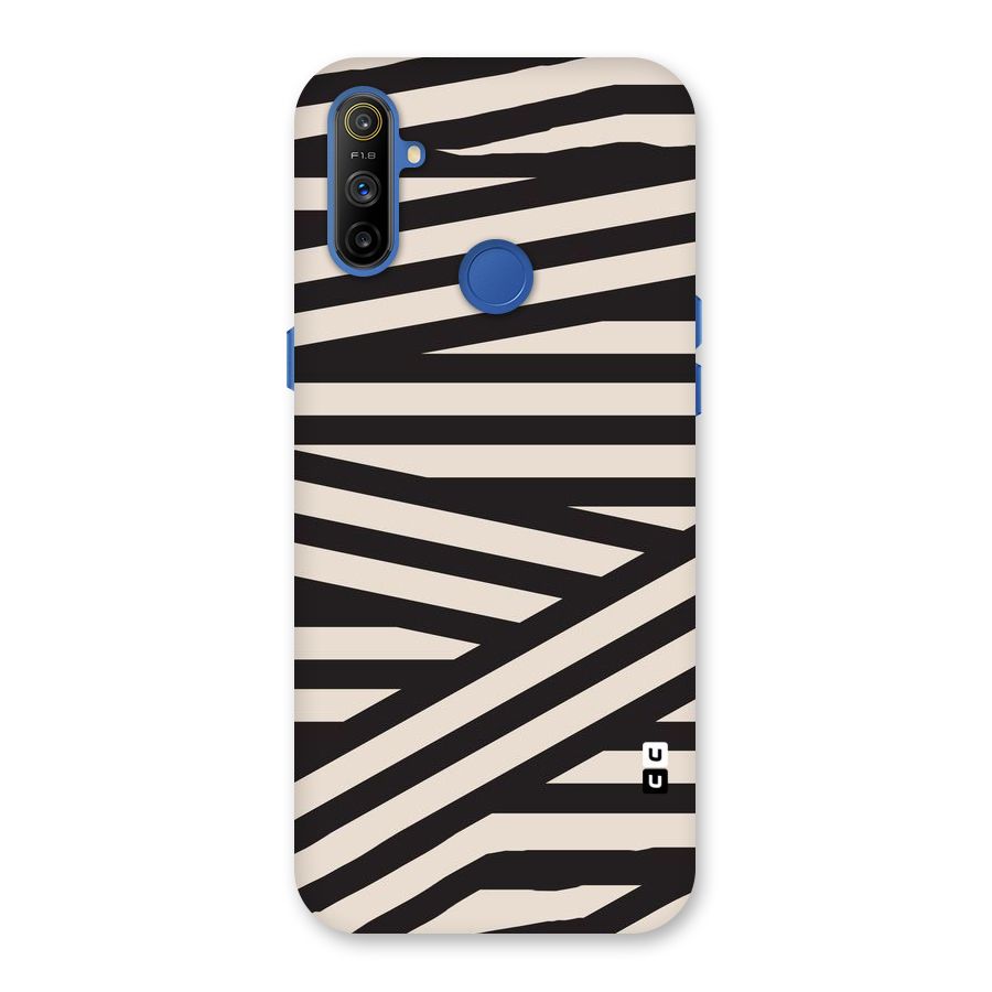 Monochrome Lines Back Case for Realme Narzo 10A