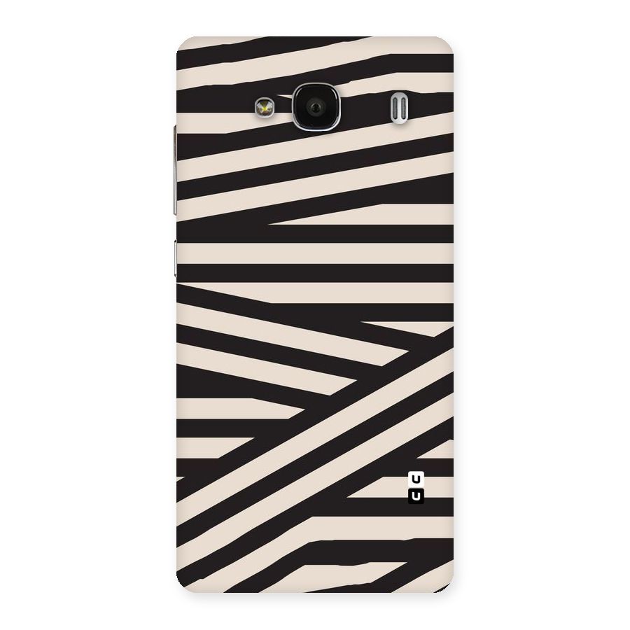 Monochrome Lines Back Case for Redmi 2 Prime