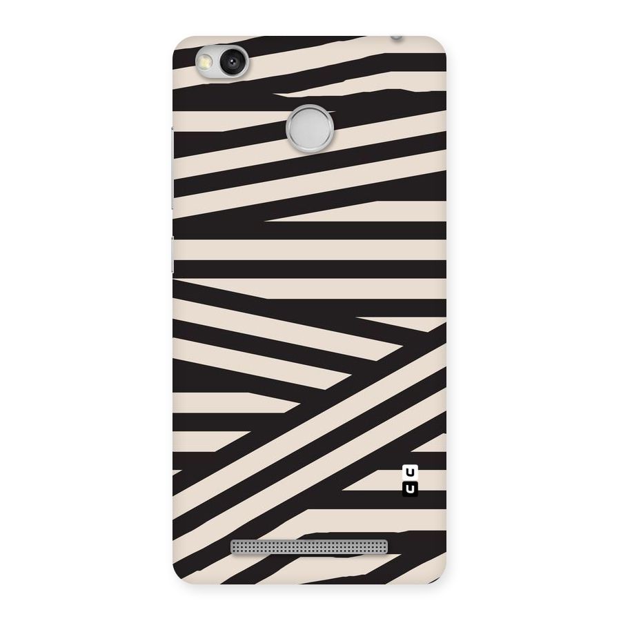 Monochrome Lines Back Case for Redmi 3S Prime