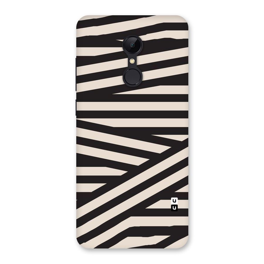 Monochrome Lines Back Case for Redmi 5