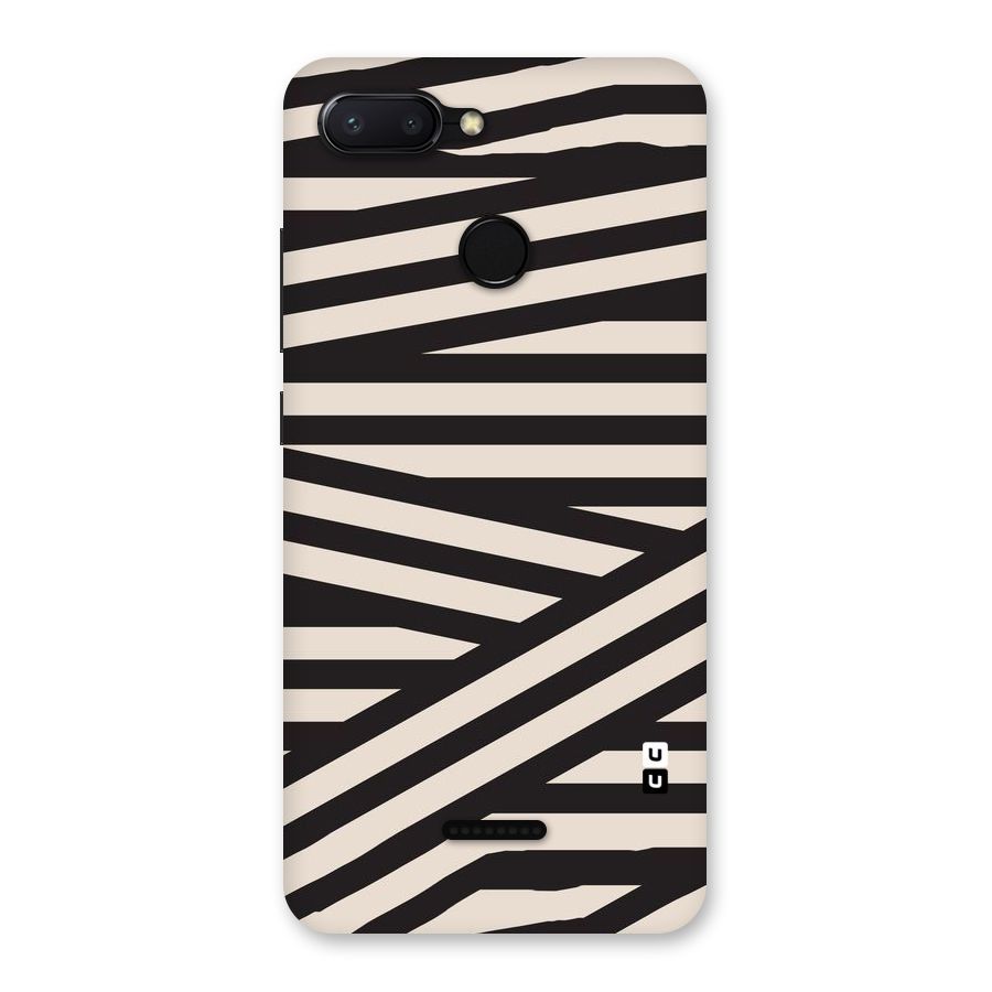 Monochrome Lines Back Case for Redmi 6