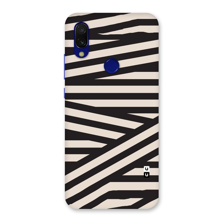 Monochrome Lines Back Case for Redmi 7