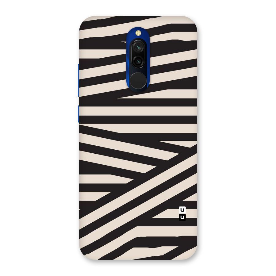 Monochrome Lines Back Case for Redmi 8