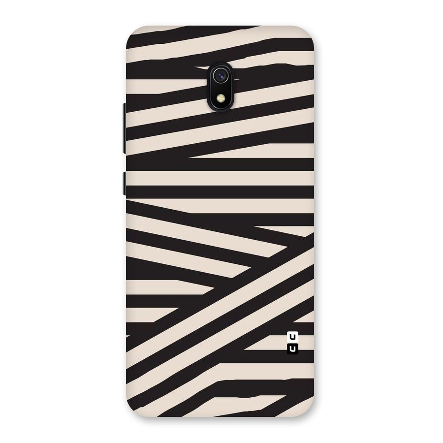 Monochrome Lines Back Case for Redmi 8A