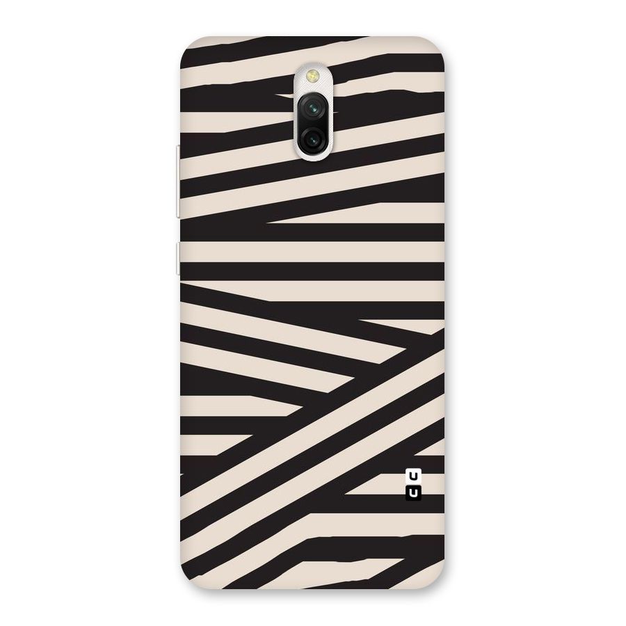 Monochrome Lines Back Case for Redmi 8A Dual
