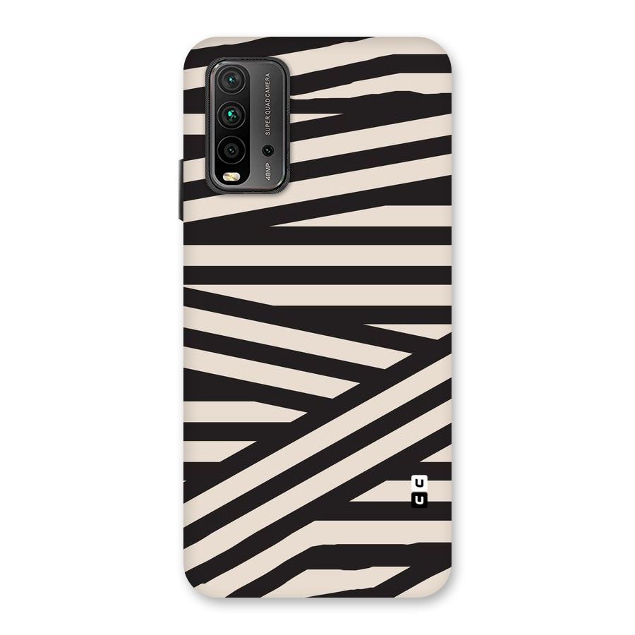 Monochrome Lines Back Case for Redmi 9 Power