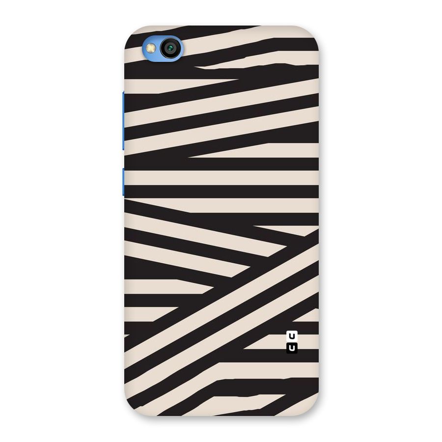 Monochrome Lines Back Case for Redmi Go