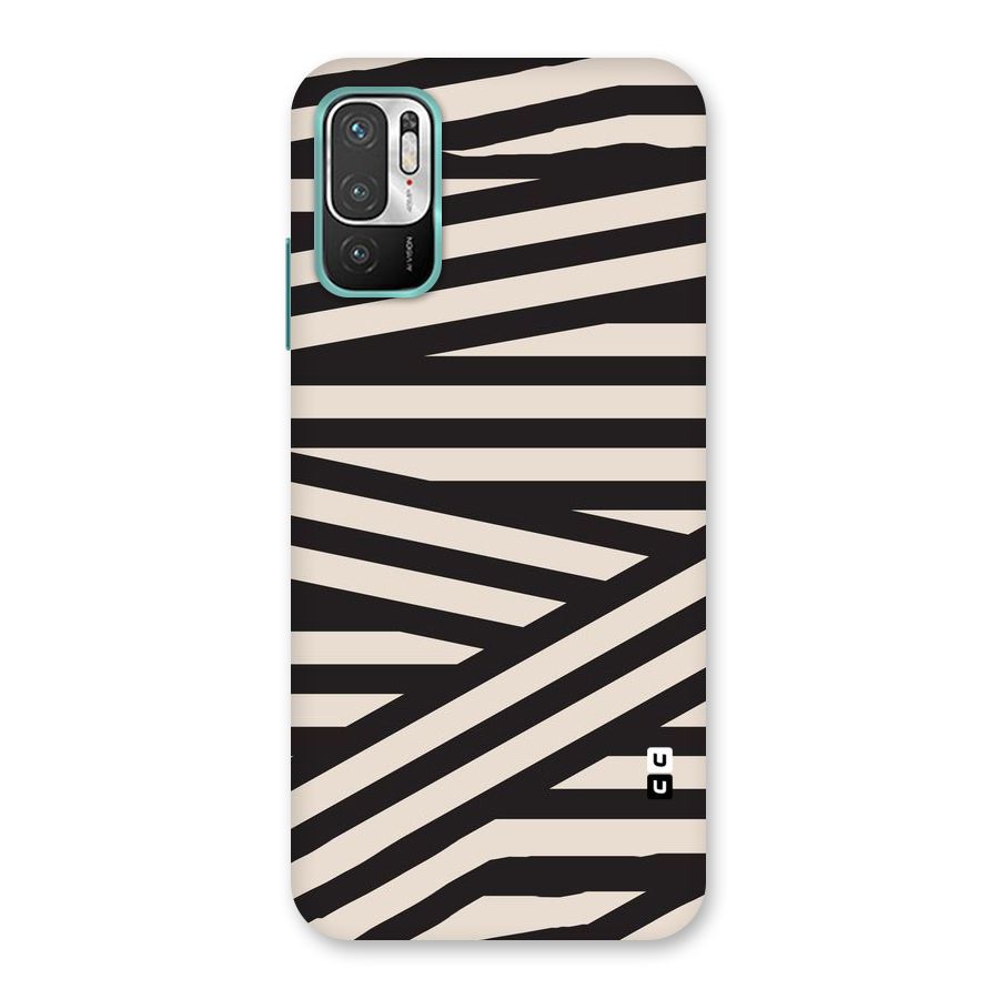 Monochrome Lines Back Case for Redmi Note 10T 5G