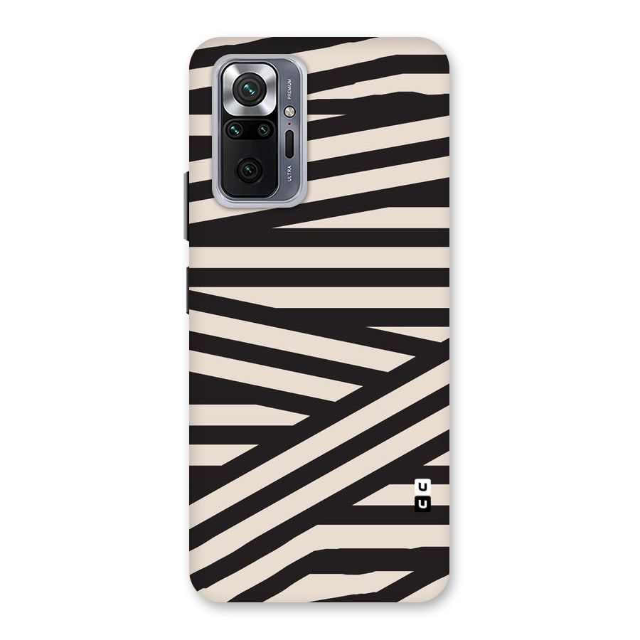 Monochrome Lines Back Case for Redmi Note 10 Pro