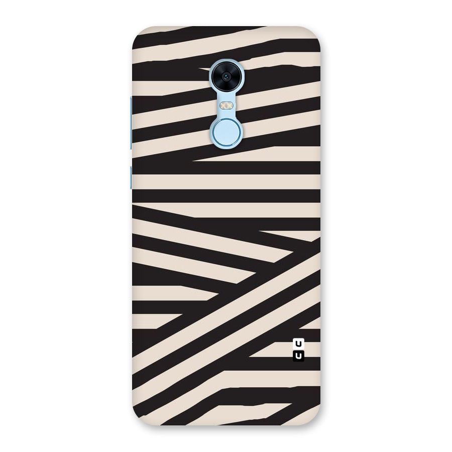 Monochrome Lines Back Case for Redmi Note 5