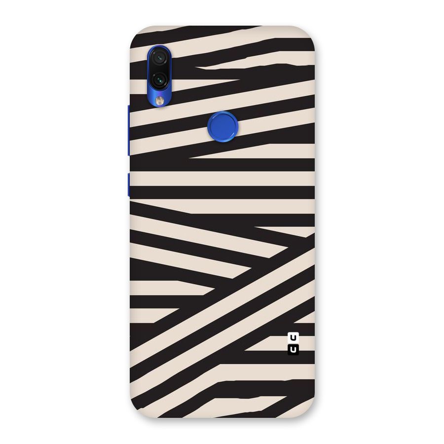 Monochrome Lines Back Case for Redmi Note 7S