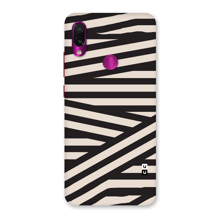 Monochrome Lines Back Case for Redmi Note 7 Pro