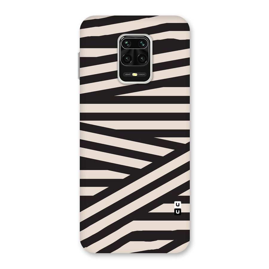 Monochrome Lines Back Case for Redmi Note 9 Pro