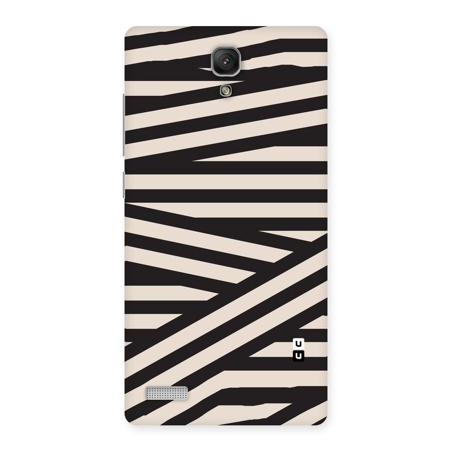 Monochrome Lines Back Case for Redmi Note Prime