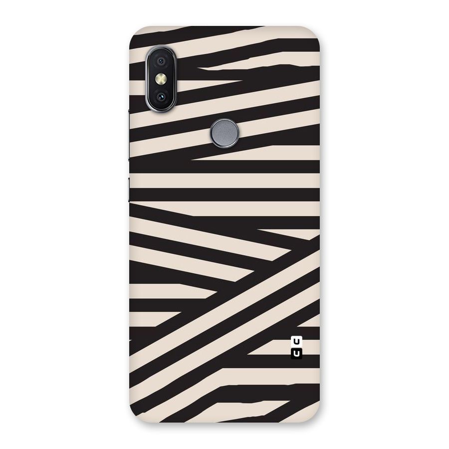 Monochrome Lines Back Case for Redmi Y2