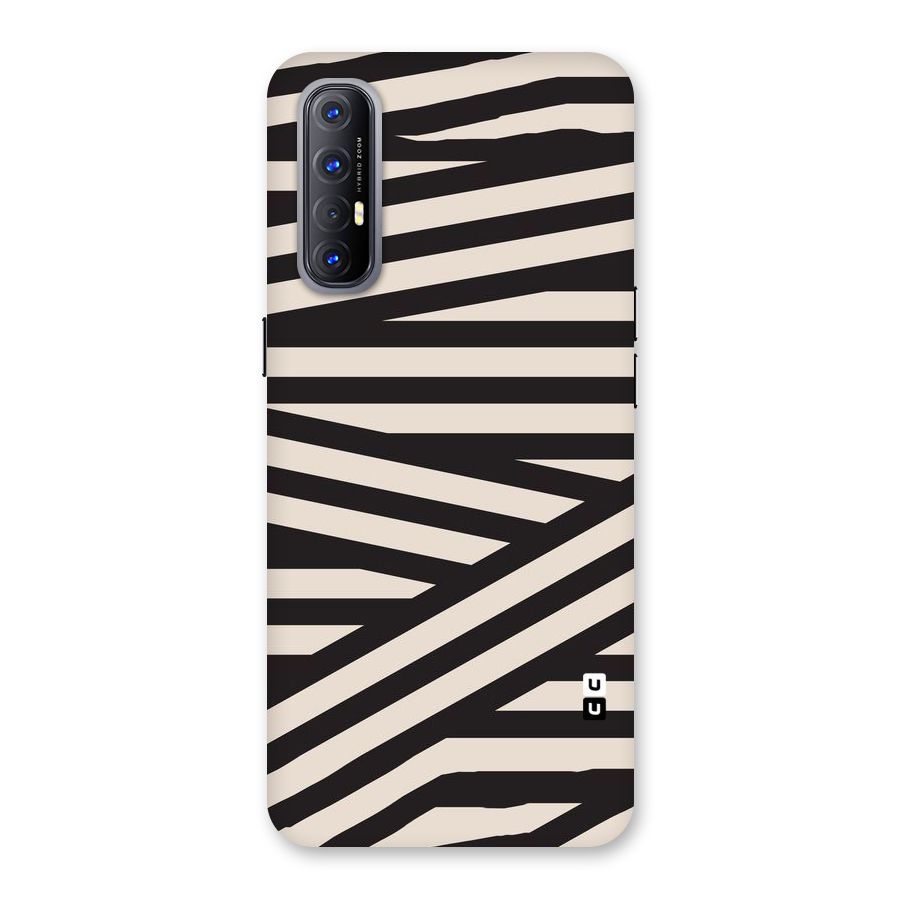 Monochrome Lines Back Case for Reno3 Pro