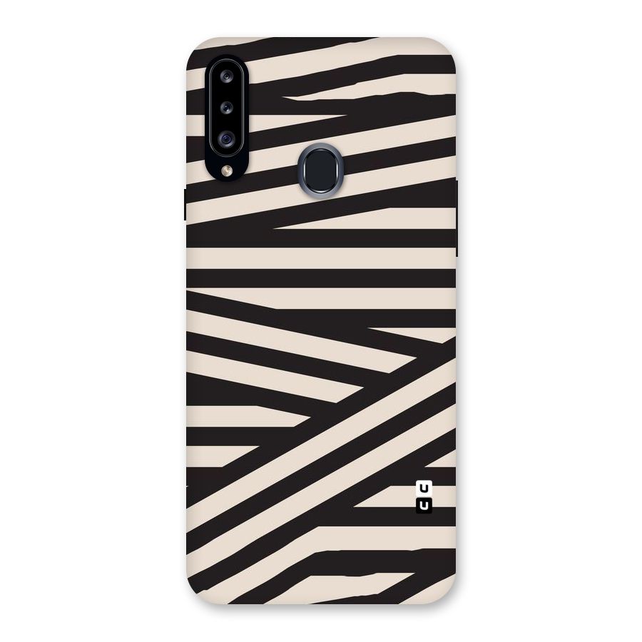 Monochrome Lines Back Case for Samsung Galaxy A20s