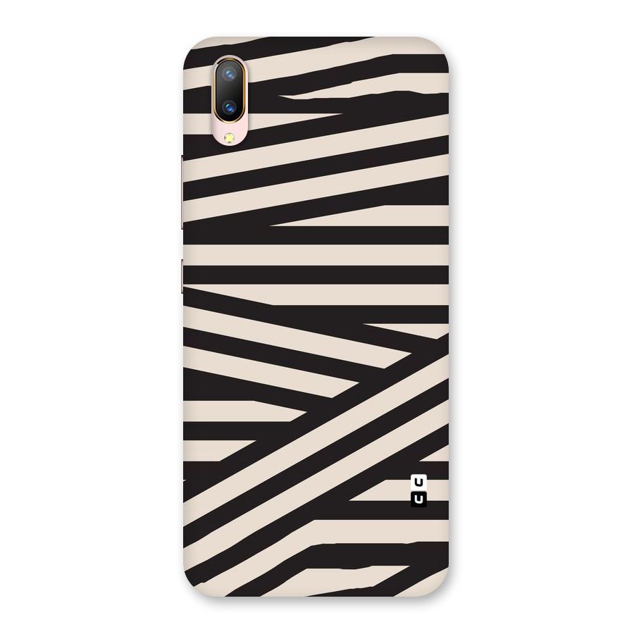 Monochrome Lines Back Case for Vivo V11 Pro