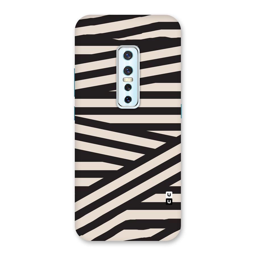 Monochrome Lines Back Case for Vivo V17 Pro