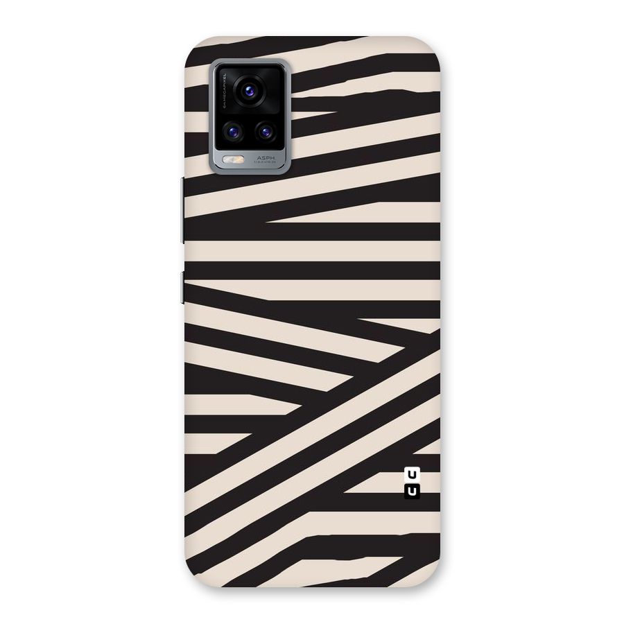 Monochrome Lines Back Case for Vivo V20