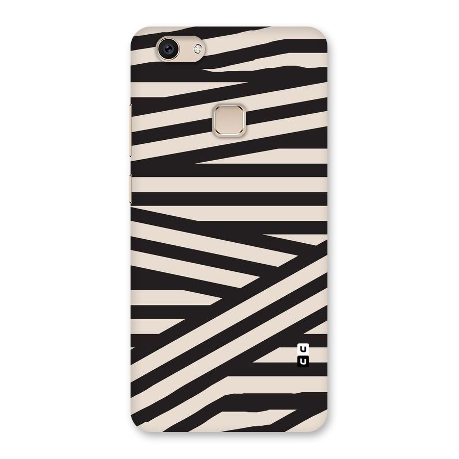Monochrome Lines Back Case for Vivo V7