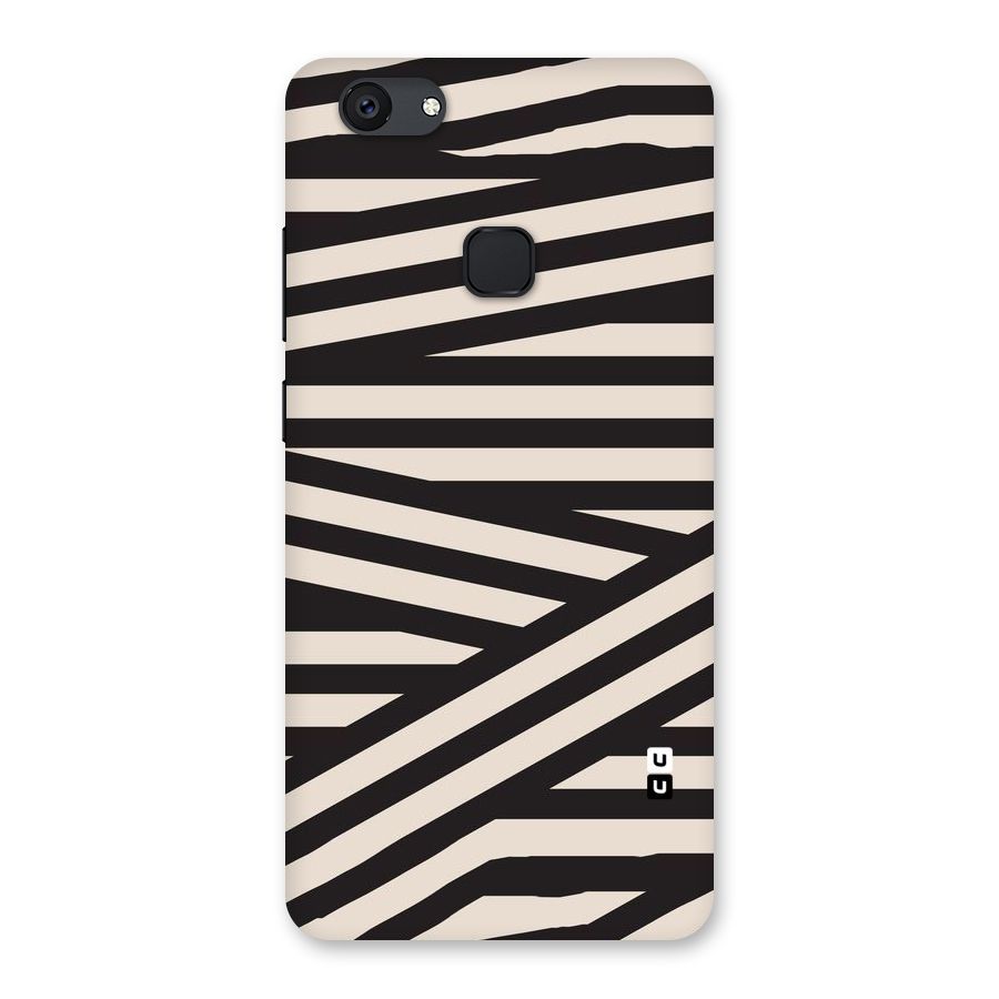Monochrome Lines Back Case for Vivo V7 Plus