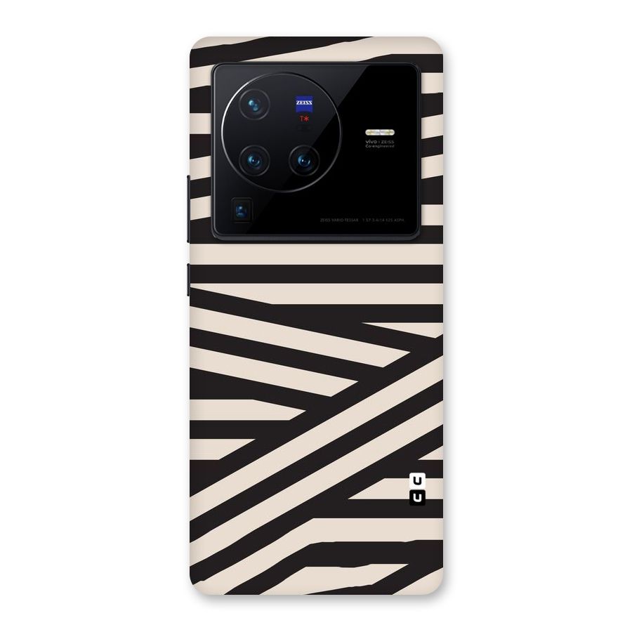 Monochrome Lines Back Case for Vivo X80 Pro
