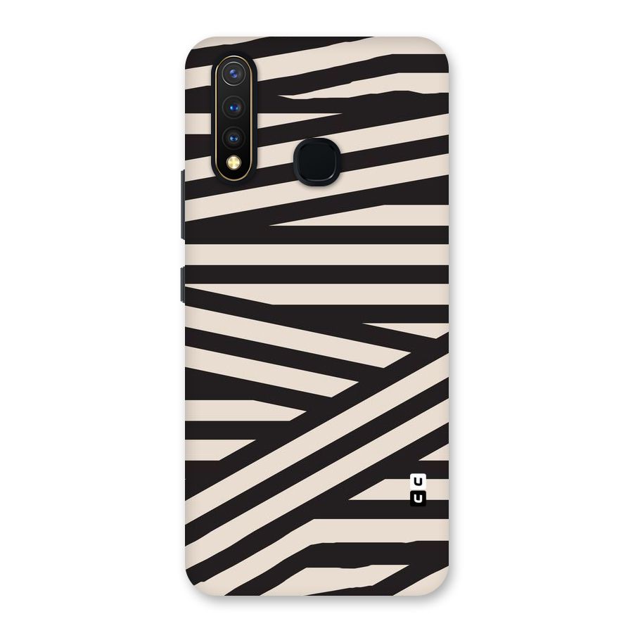 Monochrome Lines Back Case for Vivo Y19