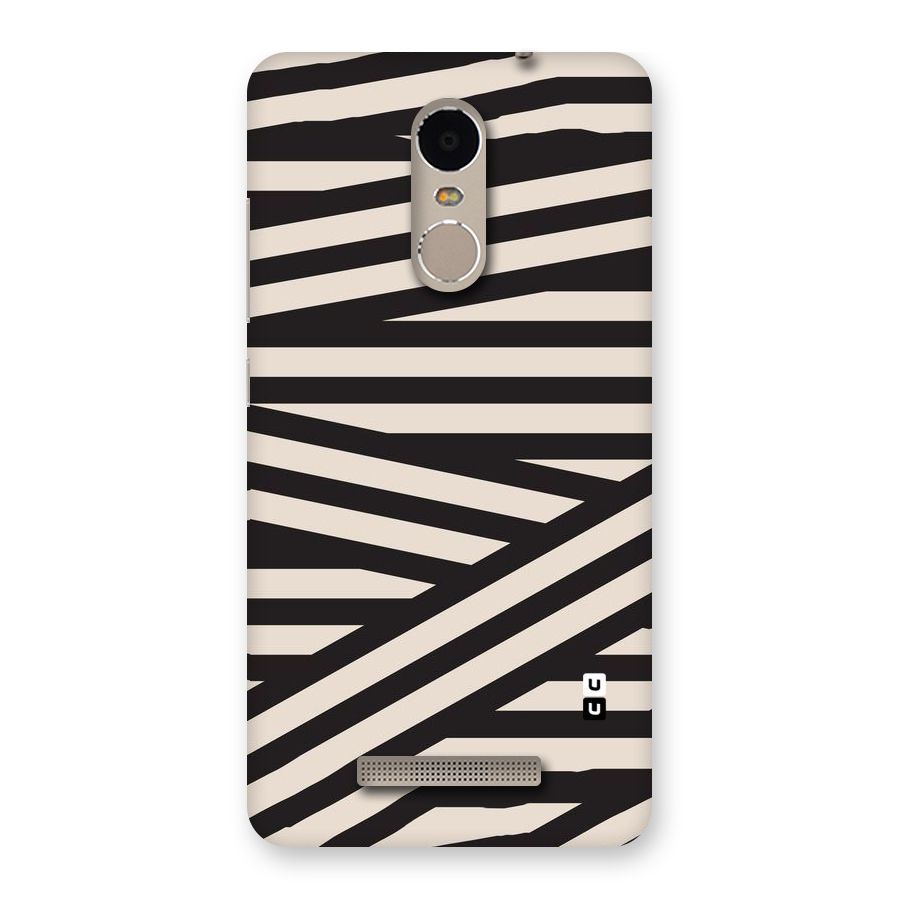 Monochrome Lines Back Case for Xiaomi Redmi Note 3