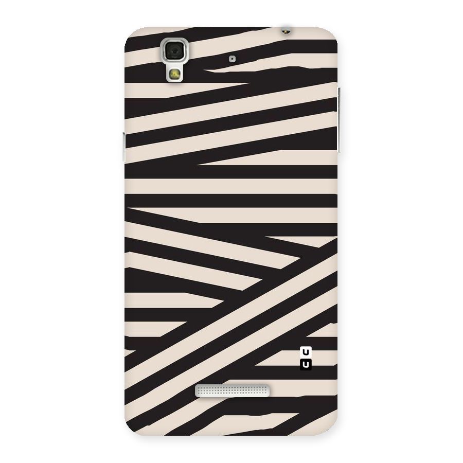 Monochrome Lines Back Case for YU Yureka Plus