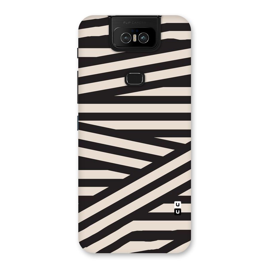 Monochrome Lines Back Case for Zenfone 6z