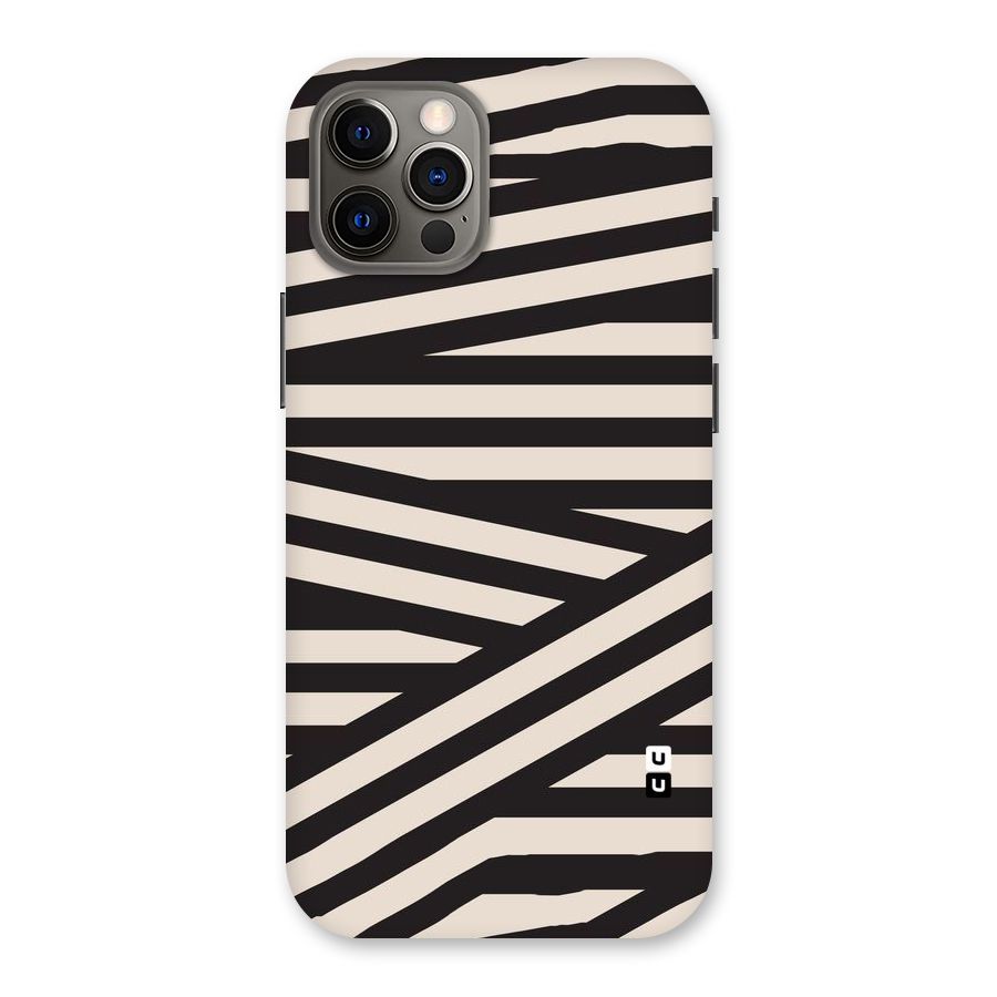 Monochrome Lines Back Case for iPhone 12 Pro
