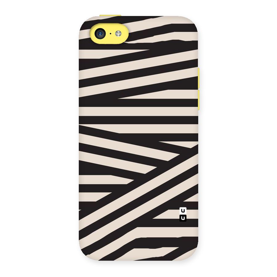 Monochrome Lines Back Case for iPhone 5C