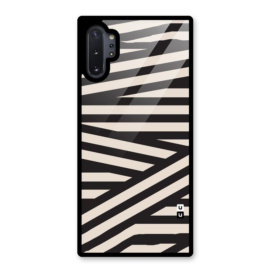 Monochrome Lines Glass Back Case for Galaxy Note 10 Plus