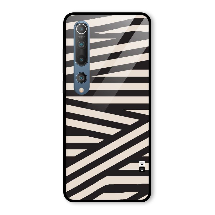 Monochrome Lines Glass Back Case for Mi 10