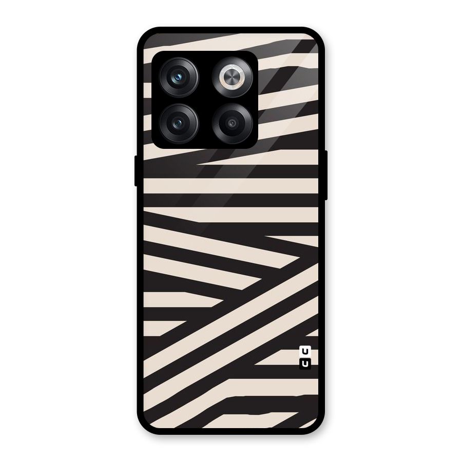 Monochrome Lines Glass Back Case for OnePlus 10T