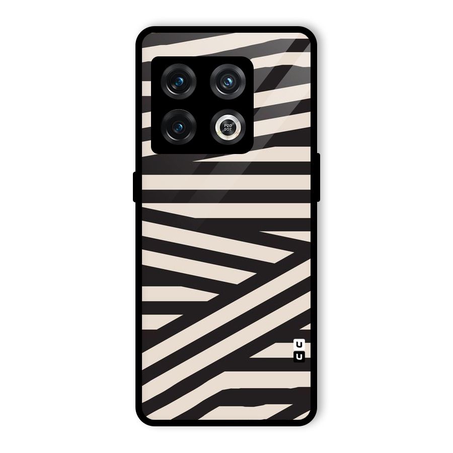 Monochrome Lines Glass Back Case for OnePlus 10 Pro 5G