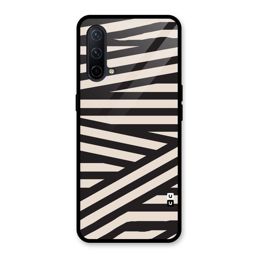 Monochrome Lines Glass Back Case for OnePlus Nord CE 5G