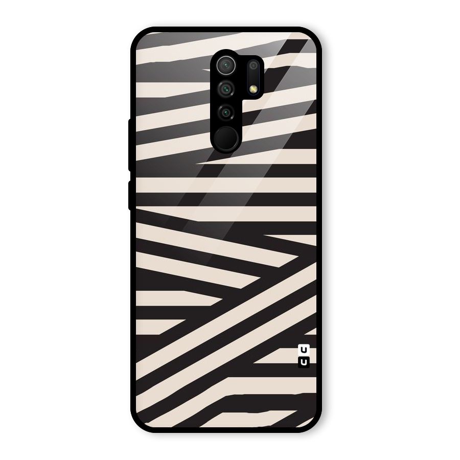 Monochrome Lines Glass Back Case for Poco M2