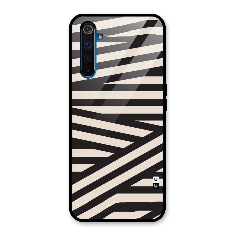 Monochrome Lines Glass Back Case for Realme 6 Pro