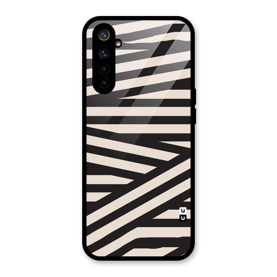 Monochrome Lines Glass Back Case for Realme 6i